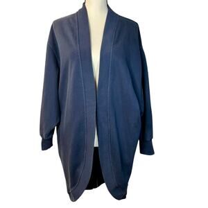 Sweaty Betty Women’s Blue Oversized Long Open Cardigan Size 4